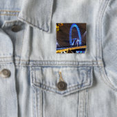Geweldig! Millennium Wheel London Vierkante Button 5,1 Cm (In situ)