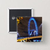 Geweldig! Millennium Wheel London Vierkante Button 5,1 Cm (Voorkant /achterkant)