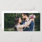 Geweldig moderne kalligrafie Berichten Dank je Bedankkaart (Voorkant / Achterkant)