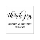 Geweldig moderne kalligrafie Berichten Dank je Rubberstempel (Afrduk)