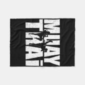 Geweldig Muay Thai-ontwerp Mma-vechter Training Ki Fleece Deken (Voorkant (Horizontaal))