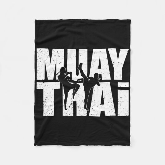 Geweldig Muay Thai-ontwerp Mma-vechter Training Ki Fleece Deken (Voorkant)