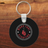 Geweldig Muay Thai-vechtontwerp Kickboxer MMA Trai Sleutelhanger (Voorkant)