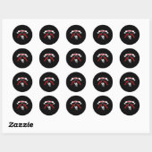 Geweldig Muay Thai Vechtontwerp Mma Training Kickb Ronde Sticker (Vel)
