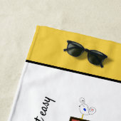 Geweldig neoplasticisme Art Monogram. Brief B Strandlaken (In situ)