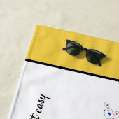 Geweldig neoplasticisme Art Monogram. Brief C Strandlaken (In situ)