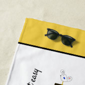 Geweldig neoplasticisme Art Monogram. Brief E Strandlaken (In situ)