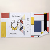 Geweldig neoplasticisme Art Monogram. Brief S Strandlaken (Voorkant)