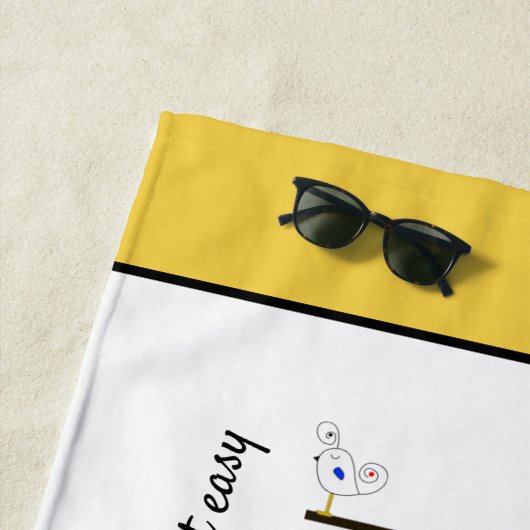 Geweldig neoplasticisme Art Monogram. Brief T Strandlaken (In situ)