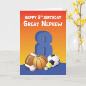Geweldig Nephew 8e zondagse sportzalen Kaart (Gele Bloem)