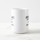 Geweldig net als dochter koffiemok (Center)