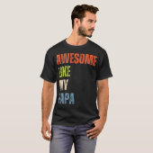 Geweldig net als mijn Papa Ik hou van Papa T-shirt (Voorkant volledig)