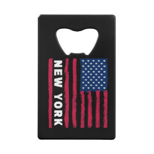Geweldig New York Verenigde Staten Amerika Amerika Creditkaart Flessenopener
