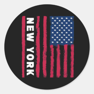 Geweldig New York Verenigde Staten Amerika Amerika Ronde Sticker