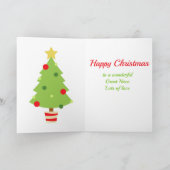 Geweldig nichtje Happy 1st Christmas Penguin Balle Feestdagen Kaart (Binnen)