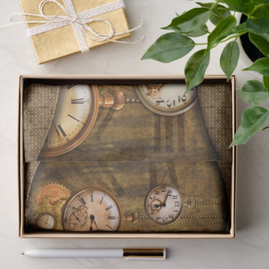 Geweldig nobele steampunkontwerp tissuepapier (Geschenk)