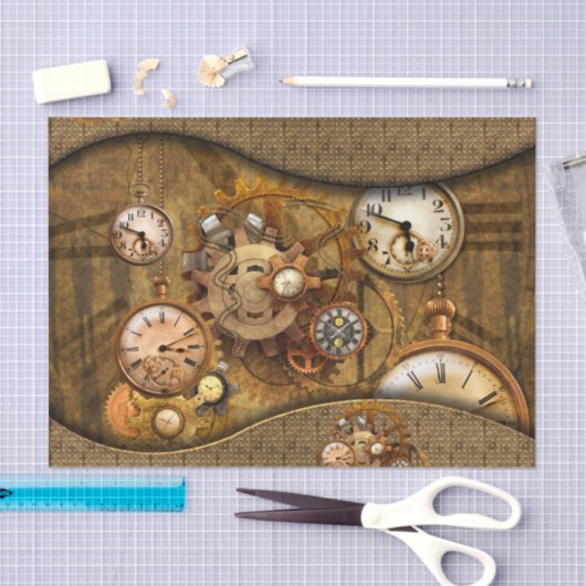 Geweldig nobele steampunkontwerp tissuepapier (Craft)