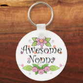 Geweldig Nonna T-shirt Sleutelhanger (Voorkant)