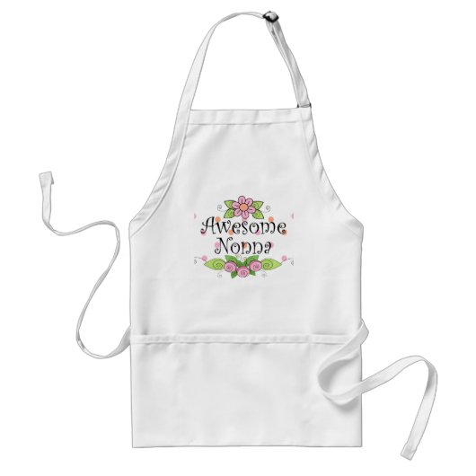 Geweldig Nonna T-shirt Standaard Schort (Voorkant)