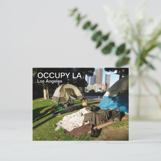 Geweldig Occupy LA Briefkaart! Briefkaart (Staand voorkant)