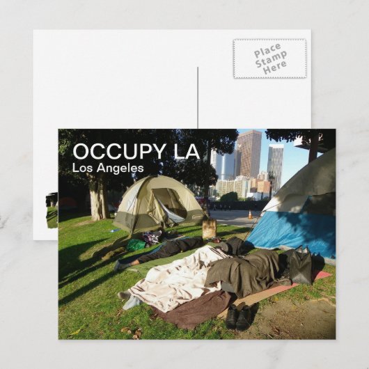 Geweldig Occupy LA Briefkaart! Briefkaart (Voorkant / Achterkant)