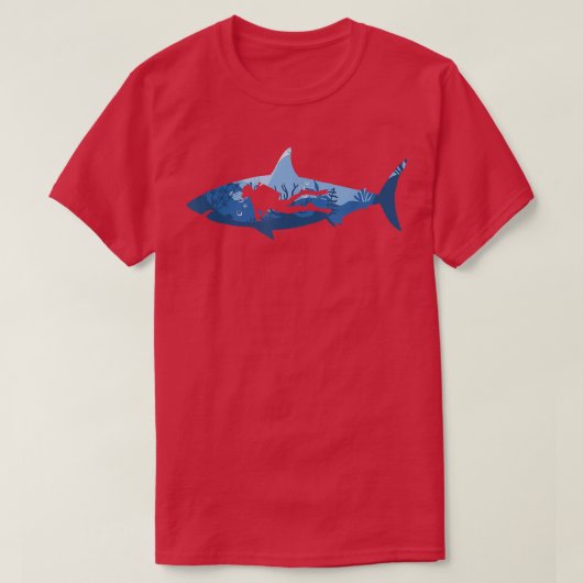 Geweldig ontwerp van haaienduiker t-shirt (Design voorkant)