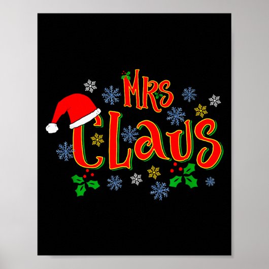 Geweldig ontwerp voor vrouwen met Kerstmis mevrouw Poster (Voorkant)