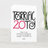 Geweldig op 20-kaart kaart (Achterkant)