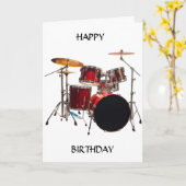 GEWELDIG OP EEN GEWELDIGE "DRUMMER" KAART (Gele Bloem)