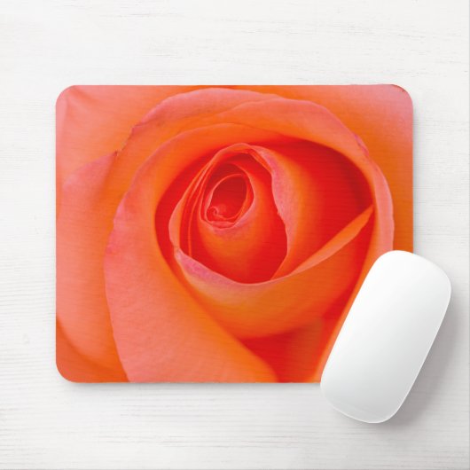 Geweldig Oranje Roos Bud Muismat (Met muis)