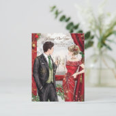 Geweldig paar feestdagenkaart (Staand voorkant)