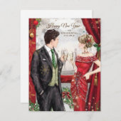 Geweldig paar feestdagenkaart (Voorkant / Achterkant)