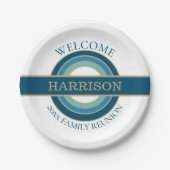 Geweldig pluisje! Borden voor gezinshereniging Papieren Bordje (Voorkant)