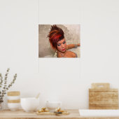 Geweldig Poster met korte tussendoorsnede (Keuken)