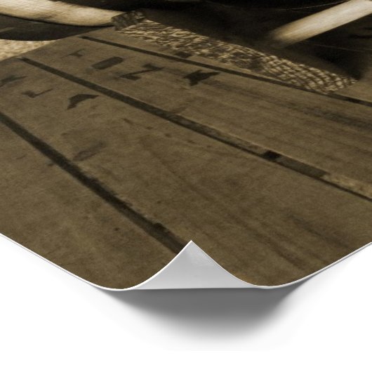 Geweldig Poster van Mammas Wine Barrel! (Hoek)