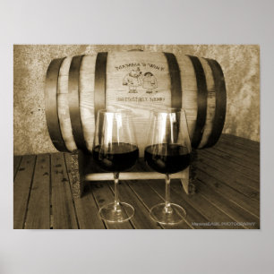 Geweldig Poster van Mammas Wine Barrel!