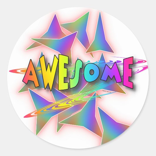 GEWELDIG! RONDE STICKER (Voorkant)