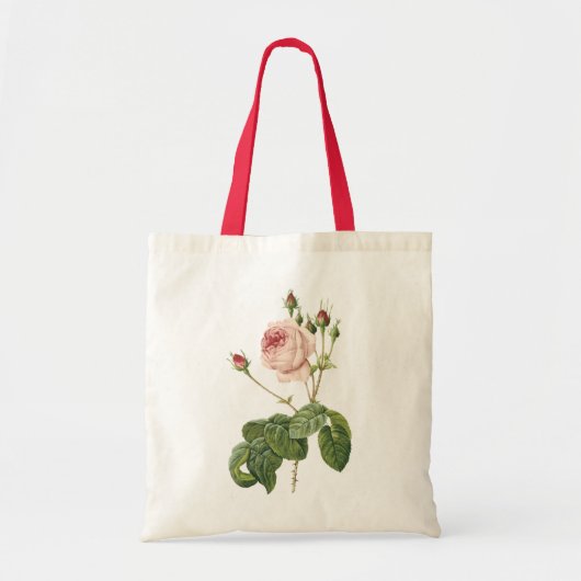 geweldig roos met kool van Redouté Tote Bag (Voorkant)