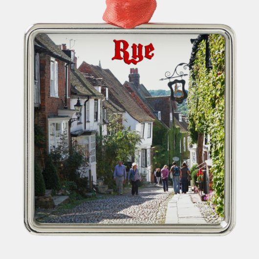 Geweldig! Rye England Metalen Ornament (Voorkant)