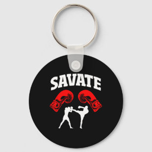 Geweldig Savate Boxing Design Kick MMA Kickboksen Sleutelhanger