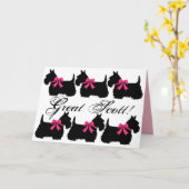 "Geweldig Scott!", Scottish Terrier, het is een me Kaart (Gele Bloem)