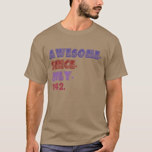 GEWELDIG SINDS 1942 retro T-shirt (Voorkant)