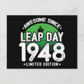 Geweldig sinds 1948 Schrikkeldag 29 Februari Verja Briefkaart (Voorkant)