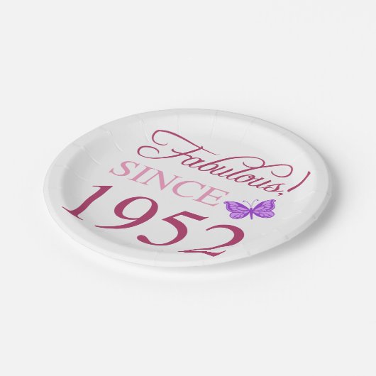 geweldig sinds 1952 papieren bordje (Gekanteld)