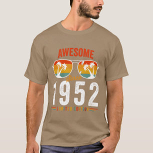 Geweldig sinds 1952 Verjaardag Retro Vintage 70 71 T-shirt