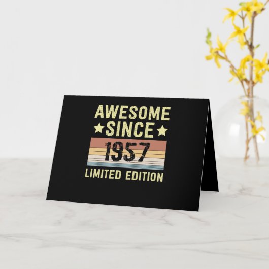 Geweldig sinds 1957 Retro 65 Jaar Verjaardag Kaart
