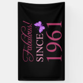 geweldig sinds 1961 spandoek (Verticaal)