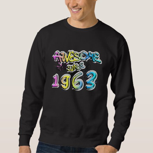Geweldig sinds 1963 Graffiti Motief Trui (Voorkant)