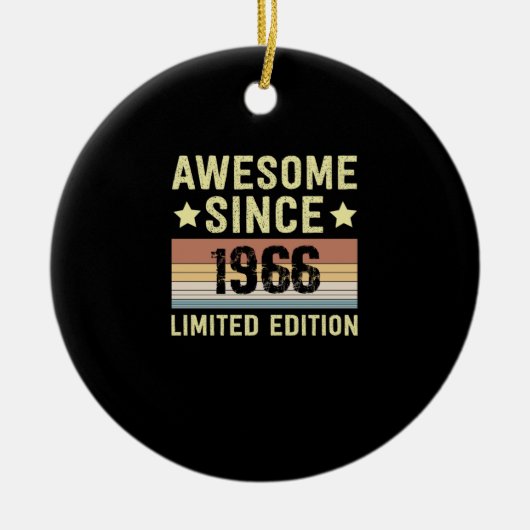 Geweldig sinds 1966 Verjaardag Keramisch Ornament (Voorkant)