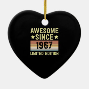 Geweldig Sinds 1967 Verjaardag Keramisch Ornament